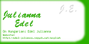 julianna edel business card